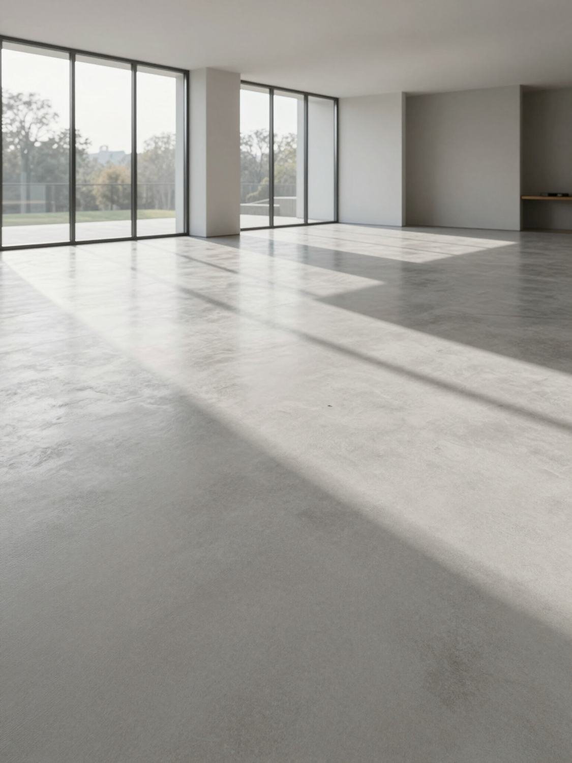 Polished & coloured concrete