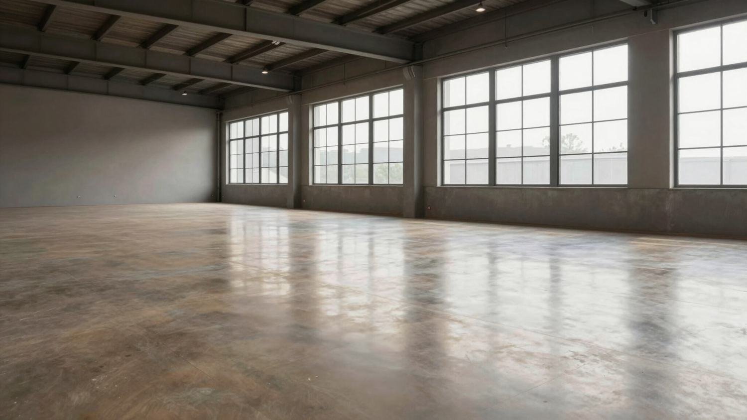 Polished & coloured concrete