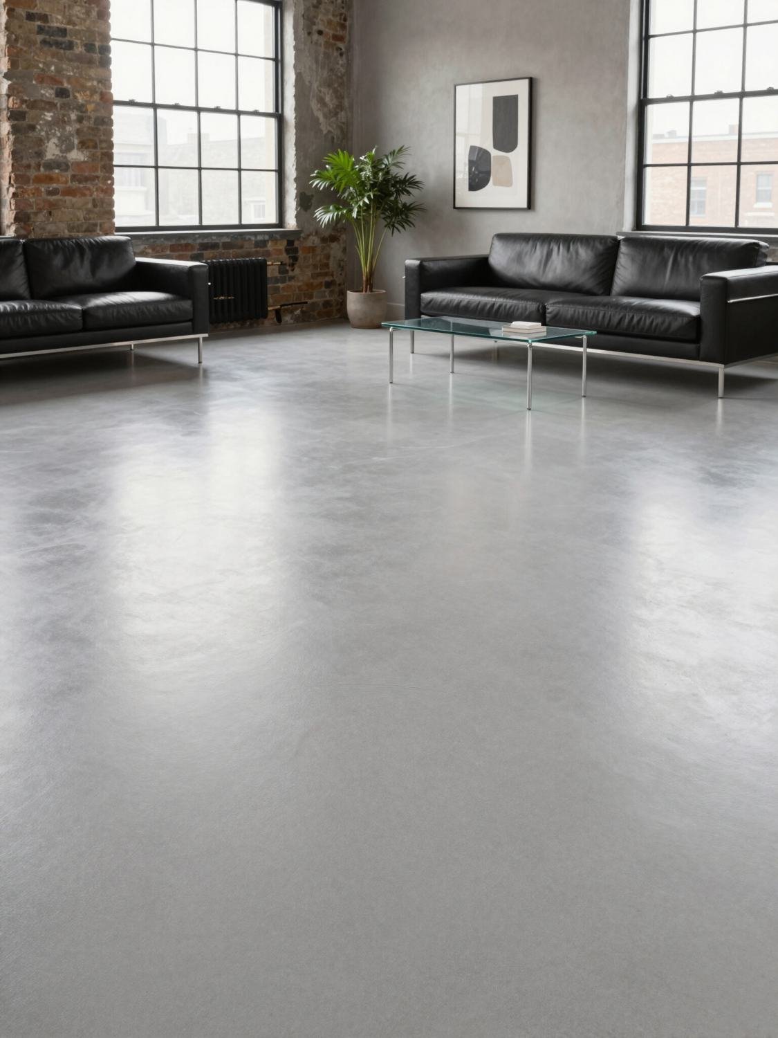 Polished & coloured concrete