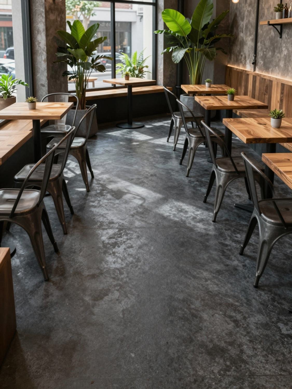 Polished & coloured concrete