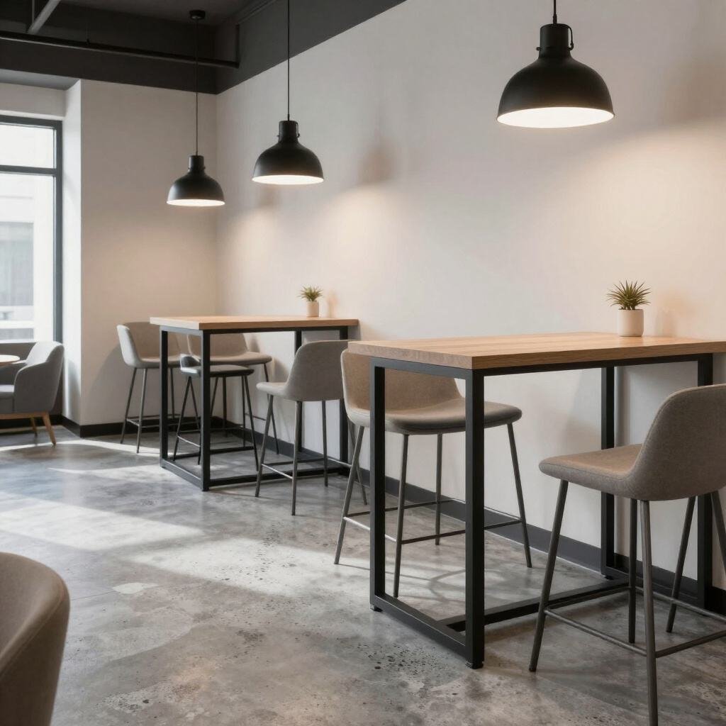 Polished & coloured concrete