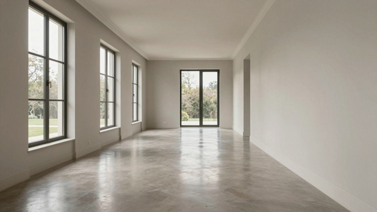 Polished & coloured concrete