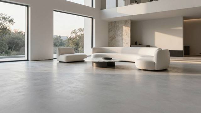 Microcement floors